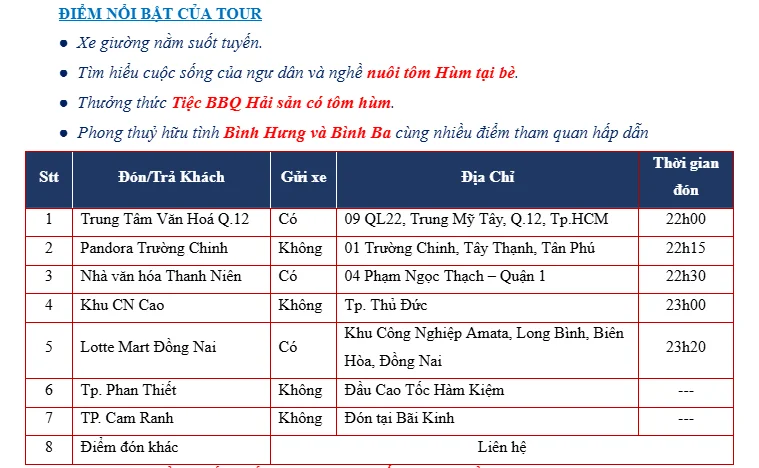 Tour Bình Hưng Bình Ba 2 ngày 2 đêm: Lịch trình, điểm nổi bật, giá bán, kinh nghiệm du lịch & đơn vị uy tín giá rẻ
